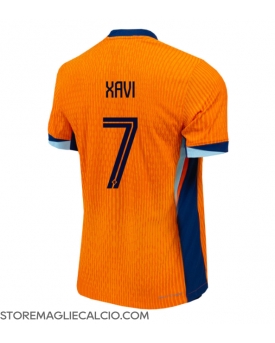 Paesi Bassi Xavi Simons #7 Maglia Gara Casa Repliche Europei 2024